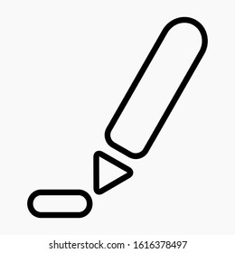 Writing , pen,new linear icon. Commercial line vector icon for websites and mobile minimalistic flat design.