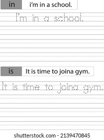 Writing The Simple Sentence Activity For Pre Schoolers And Kindergarten Student