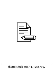 writing skill icon,vector best line icon.