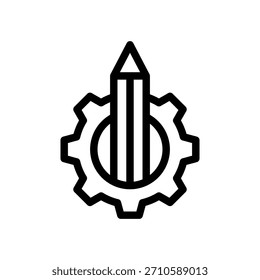 Vector de Icono de habilidades de escritura de Study Academy Set