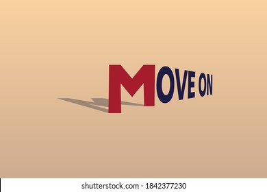 
estilo de escritura como si fuera un paso con un efecto de perspectiva combinado