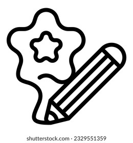 Writing super content icon outline vector. Seo market. Business social