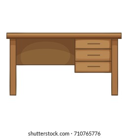 Writing table icon. Cartoon illustration of writing table vector icon for web