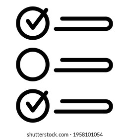 Writing task schedule icon. Outline Writing task schedule vector icon for web design isolated on white background