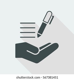 Writing text - Minimal vector icon