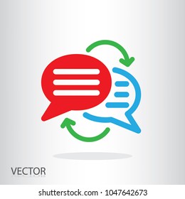 Writing Text Translation Icon - Language Translation Symbol - Sign Vector Illustration Of Eps10