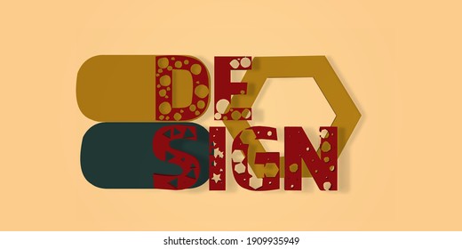 escribir texto-DISEÑO- estilo 3D. Diseño vectorial simple, diseño de pared. páginas web, afiches. Fácil de usar y personalizar.Plantilla cuadrada lista para su uso en diseño web o de impresión.