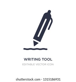 writing tool icon on white background. Simple element illustration from Tools and utensils concept. writing tool icon symbol design.
