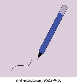 diseño vectorial de ilustración de herramienta de escritura