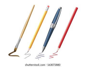 Writing tool set eps10