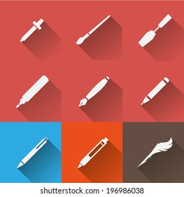 Writing Tools icon set 2