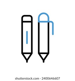Writing Tools Icon vector stock illustration