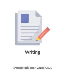 Writing Vector Flat Icon Design illustration. Banking and Payment Symbol on White background EPS 10 File