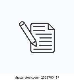 Writing vector flat icon set.eps