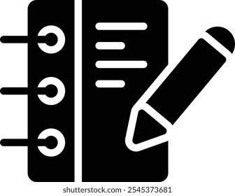 Writing Vector Glyph Icon Design