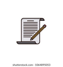 Writing vector icon