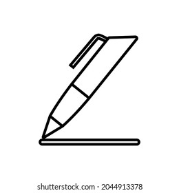 Writing vector icon. Notes illustration sign. Writer symbol. notice logo.