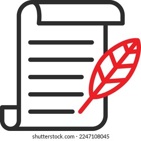 Writing Vector Icon which is suitable for commercial work and easily modify or edit it
