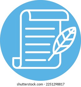Writing Vector Icon which is suitable for commercial work and easily modify or edit it

