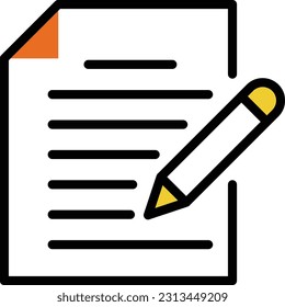 escribir ilustración vectorial en un fondo transparente. Símbolos de calidad superior. Iconos vectoriales de color de línea para el concepto y el diseño gráfico.