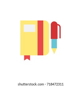 writing - vector logo/icon illustration