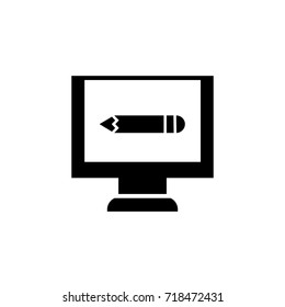 writing - vector logo/icon illustration