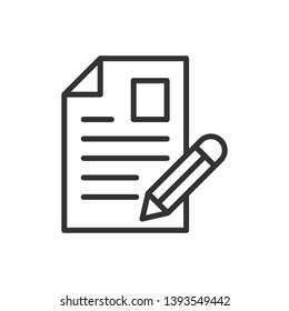 Writing Vector Out Line Icon