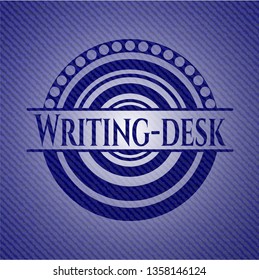  Writing-desk with jean texture