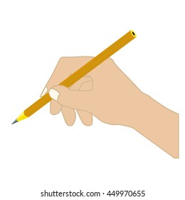 Writingdrawing Hand Pencil Vector Graphic Stock Vector (Royalty Free ...