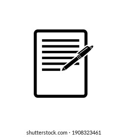 written icon vector sign symbol