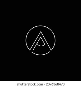A  written inside circular shape white color geometrical shape