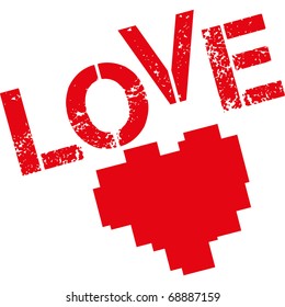 written love for Valentine's Day and lovers