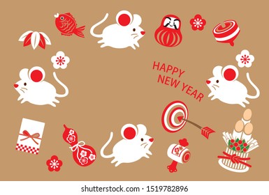 It's written as a New Year's card