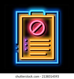 written protest requests neon light sign vector. Glowing bright icon written protest requests sign. transparent symbol illustration