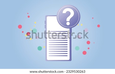 Written questions with a choice of answers, devised for the purposes of survey or statistical study, survey, questionnaire. exam checklist icon on blue background.Vector Design Illustration.