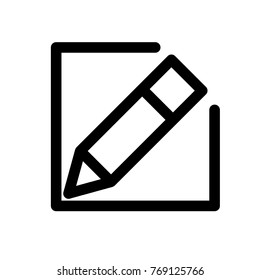 writting paper vector icon