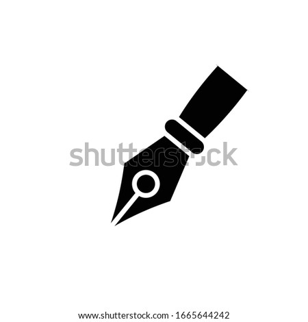 Writting pen line icon, concept sign, outline vector illustration, linear symbol.