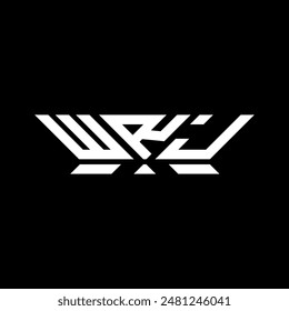 WRJ letter logo vector design, WRJ simple and modern logo. WRJ luxurious alphabet design  