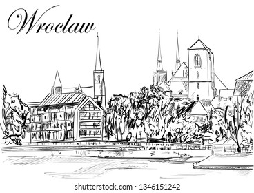Wroclaw in the sunny day