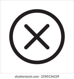 wrong check mark icon with white background