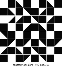 Wrong checkered board. Vector abstract chessboard. Several mosaic cells.