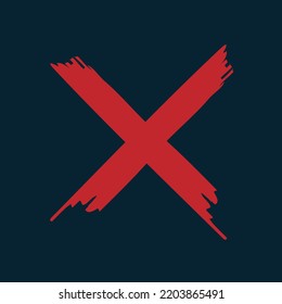 Wrong crossing or danger zone, area banner for commercial use, vector