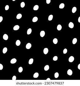 Wrong drop, seamless pattern of abstract organic shapes. Abstract irregular random drops. Simple liquid amorphous spot. Trendy minimalistic design for presentations, fabric, wallpapers, posters