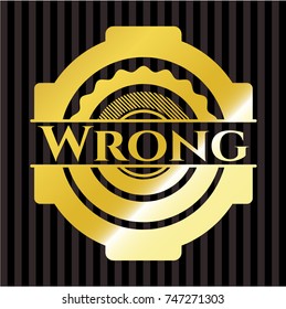 Wrong gold emblem or badge