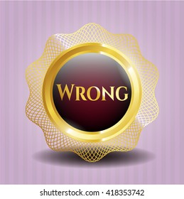 Wrong golden emblem