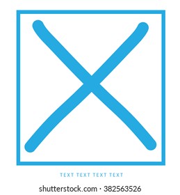 Wrong mark Icon Vector.