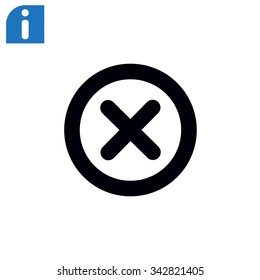 Wrong mark . line vector icon