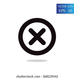 Wrong mark . line vector icon