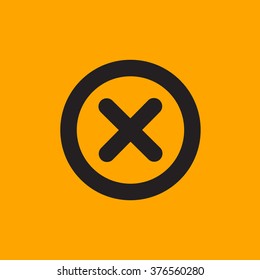 Wrong mark . line vector icon