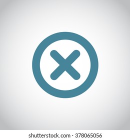 Wrong mark . line vector icon